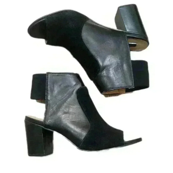 Kensie Shoes - Kensia Esther Leather Suede Pumps, Black, Women's 8